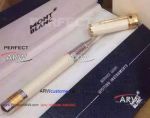 Perfect Replica Montblanc Gandhi Gold Clip Cream Rollerball Pen Best Gift